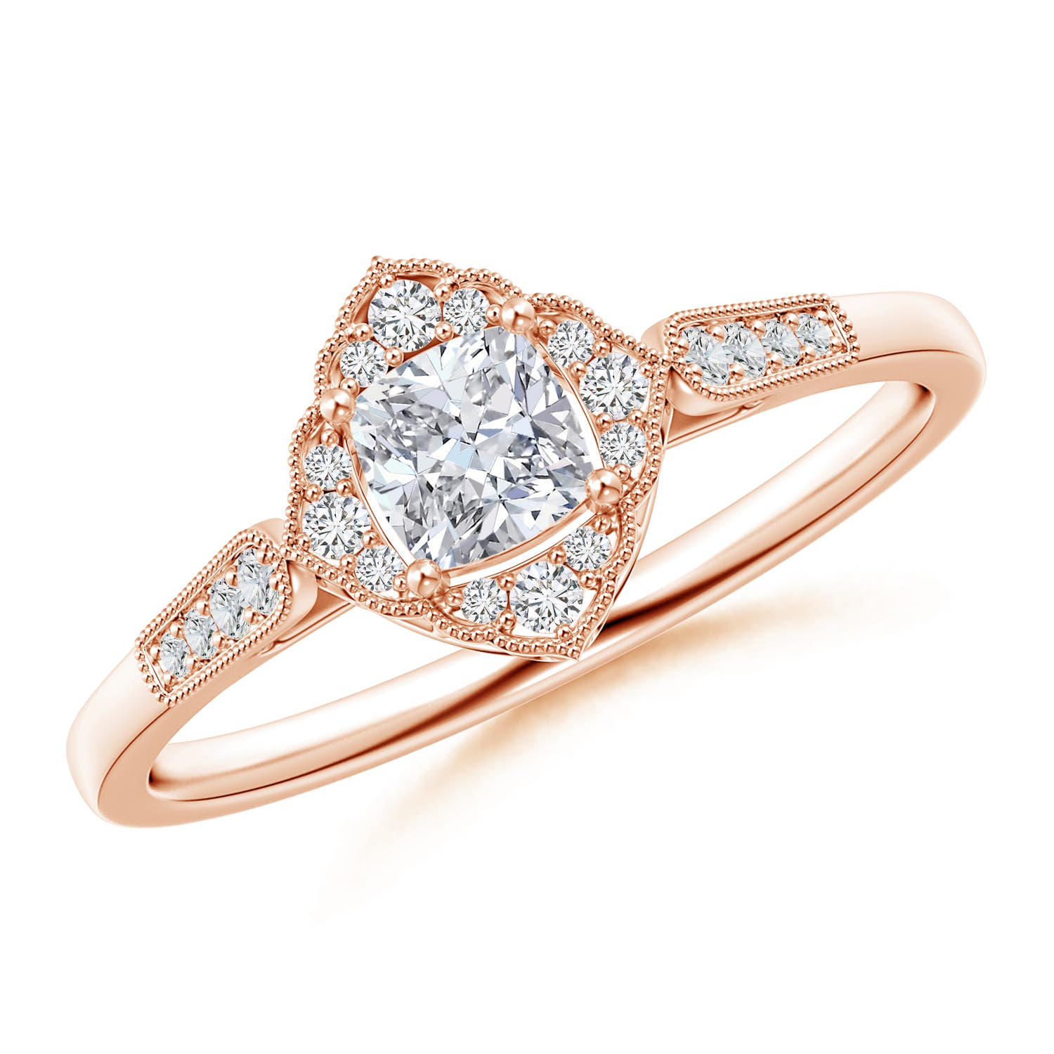 H, SI2 / 0.36 CT / 14 KT Rose Gold