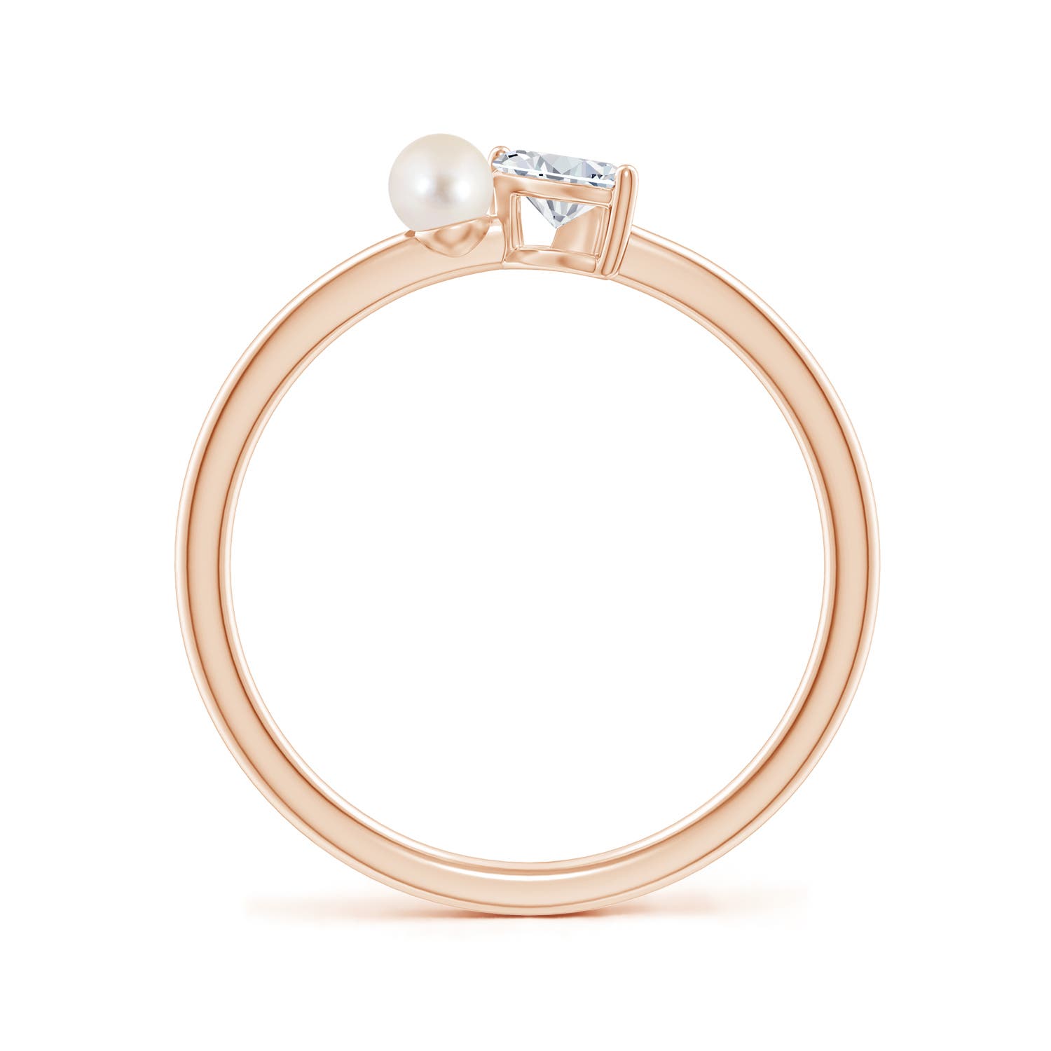 AAAA / 0.5 CT / 14 KT Rose Gold