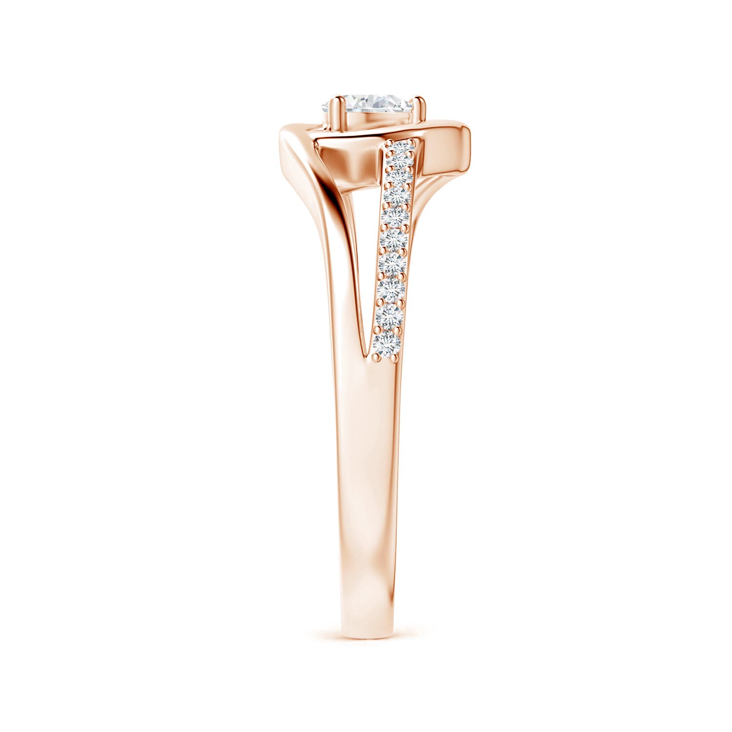 G, VS2 / 0.32 CT / 14 KT Rose Gold