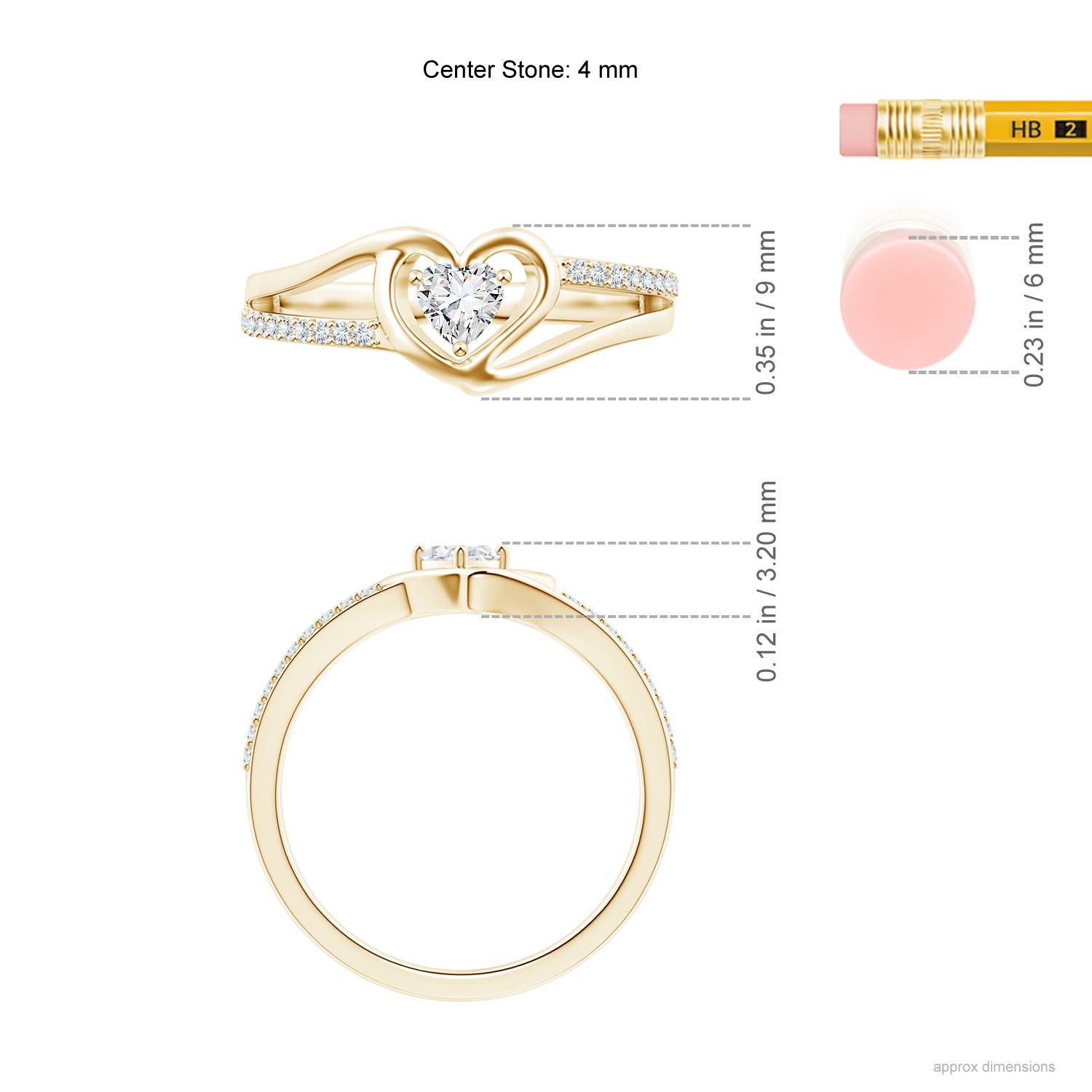 G, VS2 / 0.32 CT / 14 KT Yellow Gold