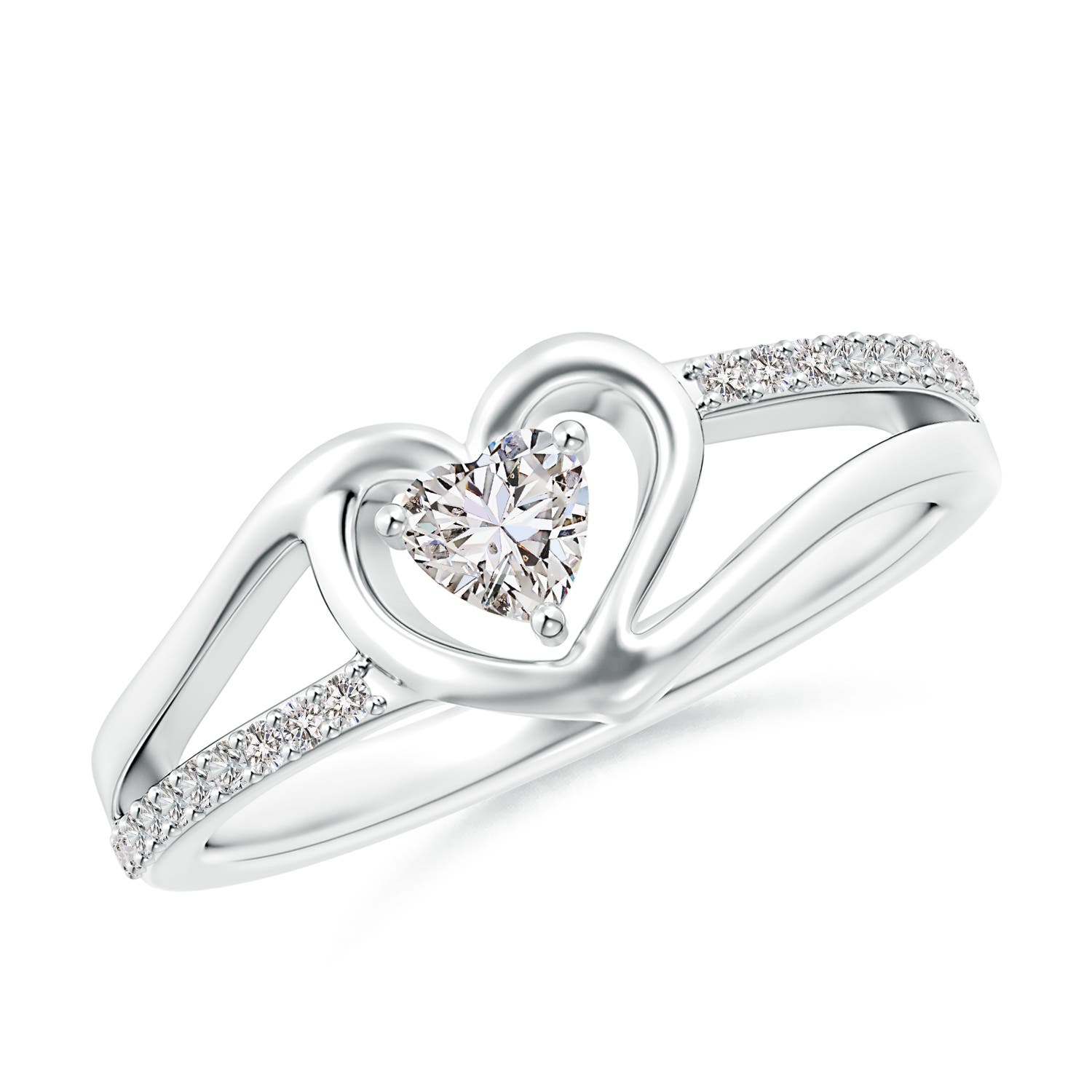 I-J, I1-I2 / 0.32 CT / 14 KT White Gold