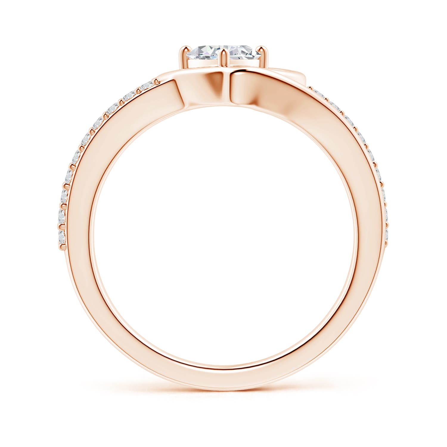 H, SI2 / 0.61 CT / 14 KT Rose Gold