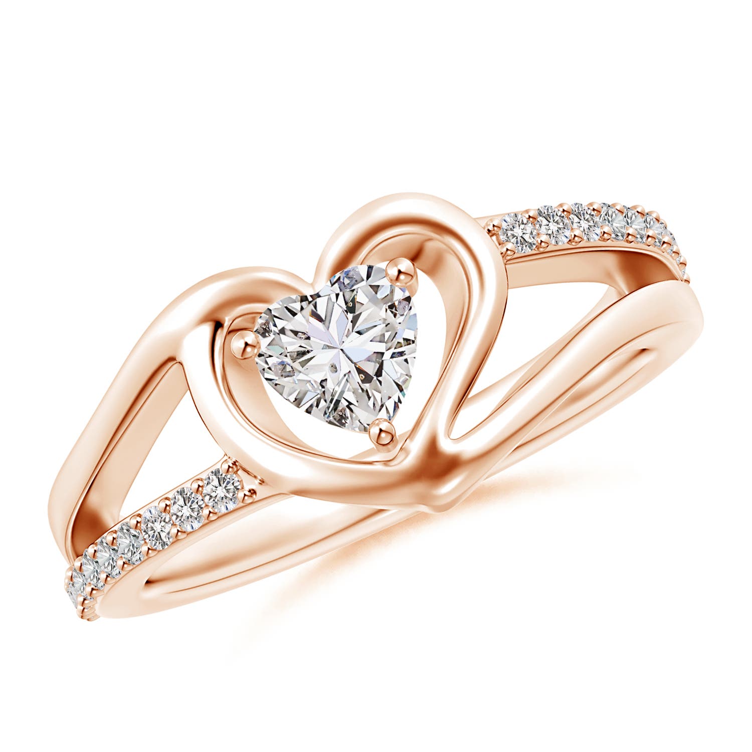 I-J, I1-I2 / 0.61 CT / 14 KT Rose Gold