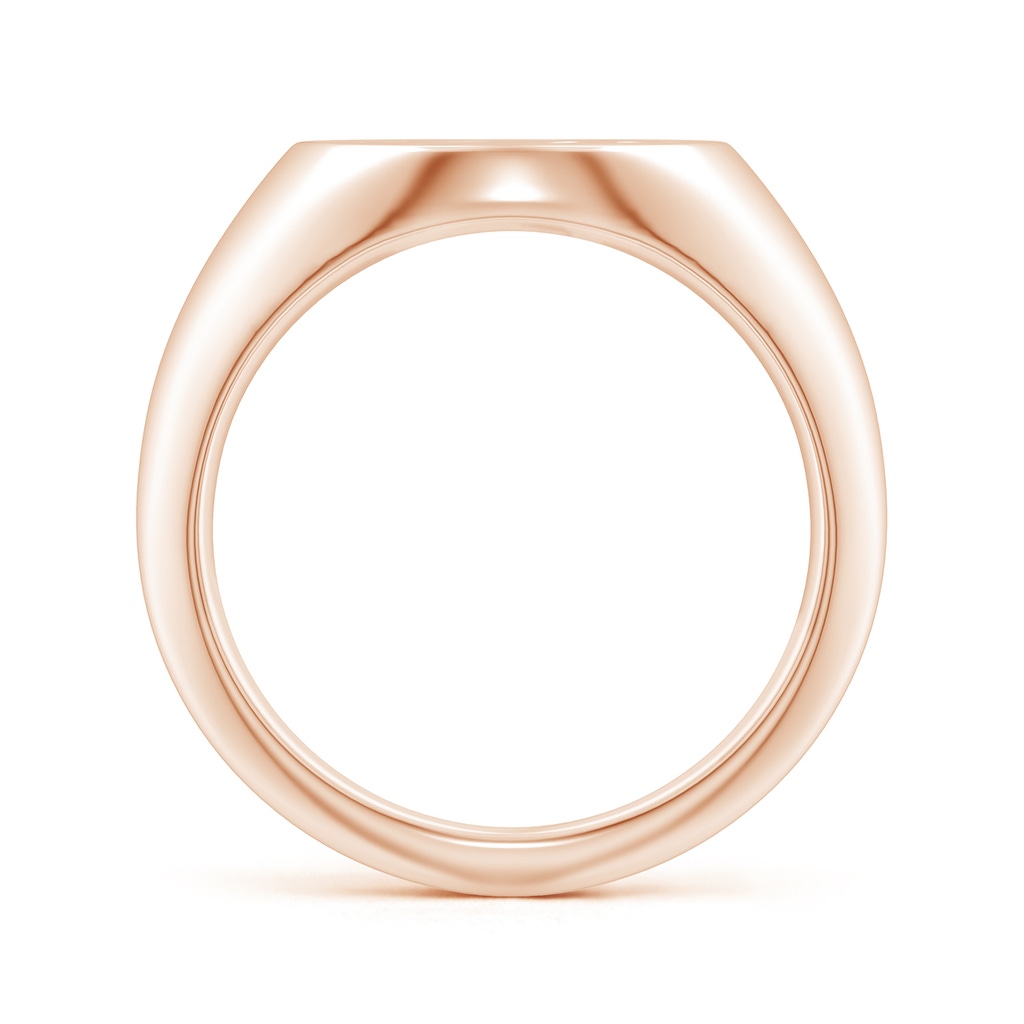 0.9mm GVS2 Diamond Cancer Zodiac Sign Signet Ring in Rose Gold Side-1