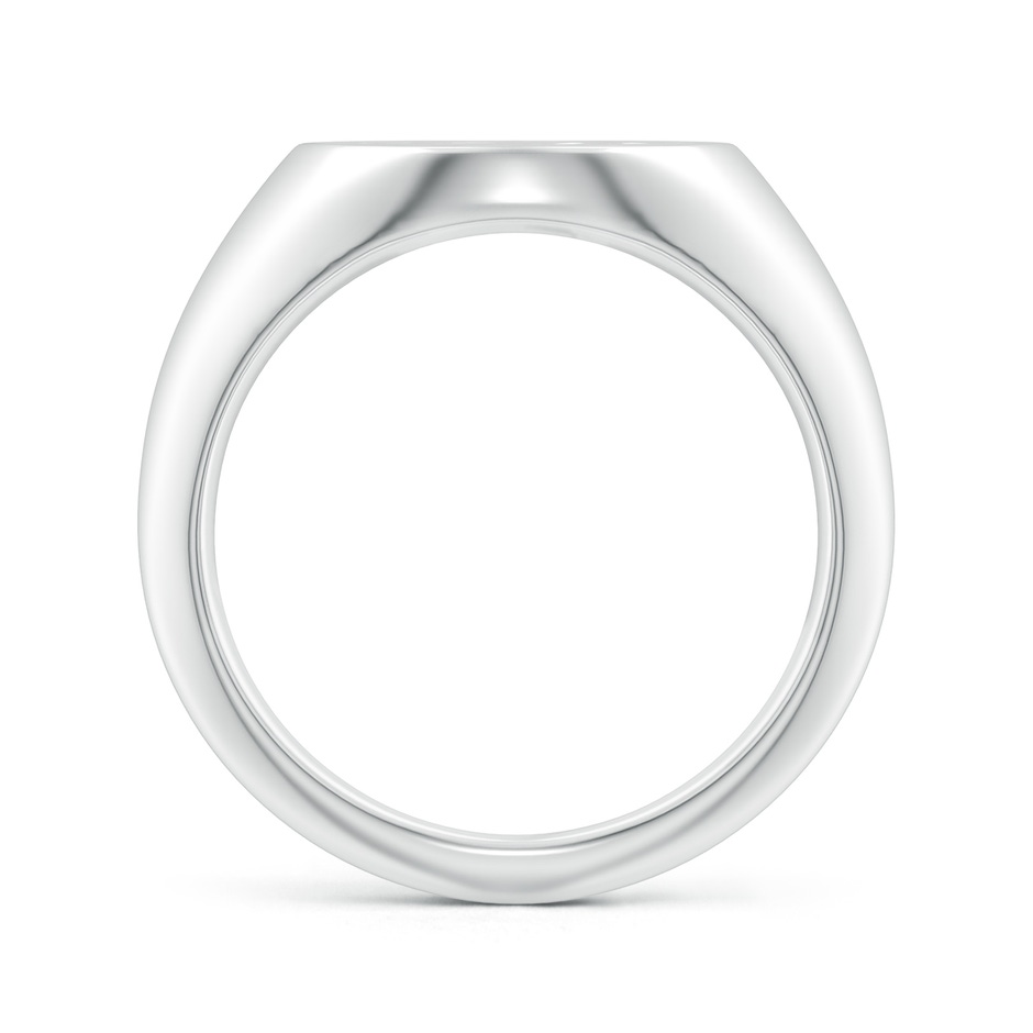0.9mm GVS2 Diamond Cancer Zodiac Sign Signet Ring in White Gold side-1