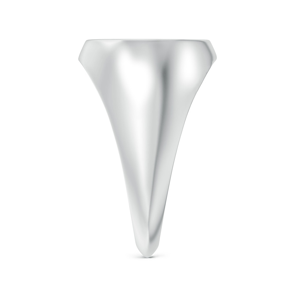 0.9mm GVS2 Diamond Cancer Zodiac Sign Signet Ring in White Gold side-2