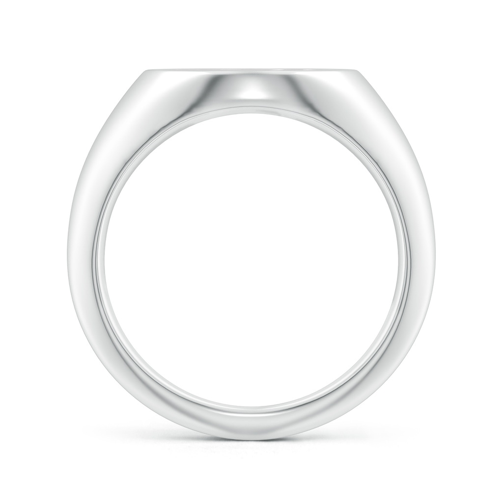 0.9mm HSI2 Diamond Cancer Zodiac Sign Signet Ring in White Gold - side_1