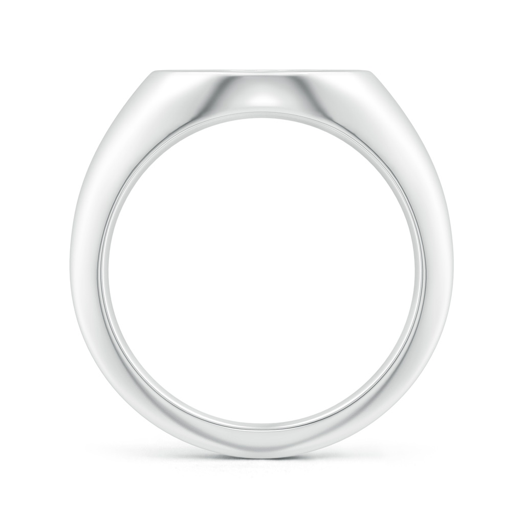 1mm HSI2 Diamond Sagittarius Zodiac Sign Signet Ring in White Gold - side_1