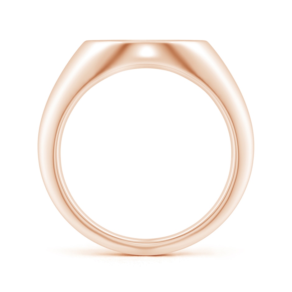 0.9mm GVS2 Diamond Aquarius Zodiac Sign Signet Ring in Rose Gold side-1