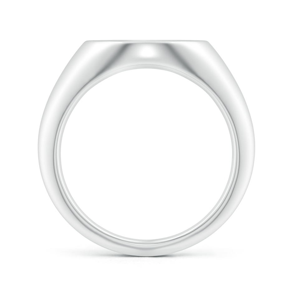 0.9mm HSI2 Diamond Aquarius Zodiac Sign Signet Ring in White Gold side-1