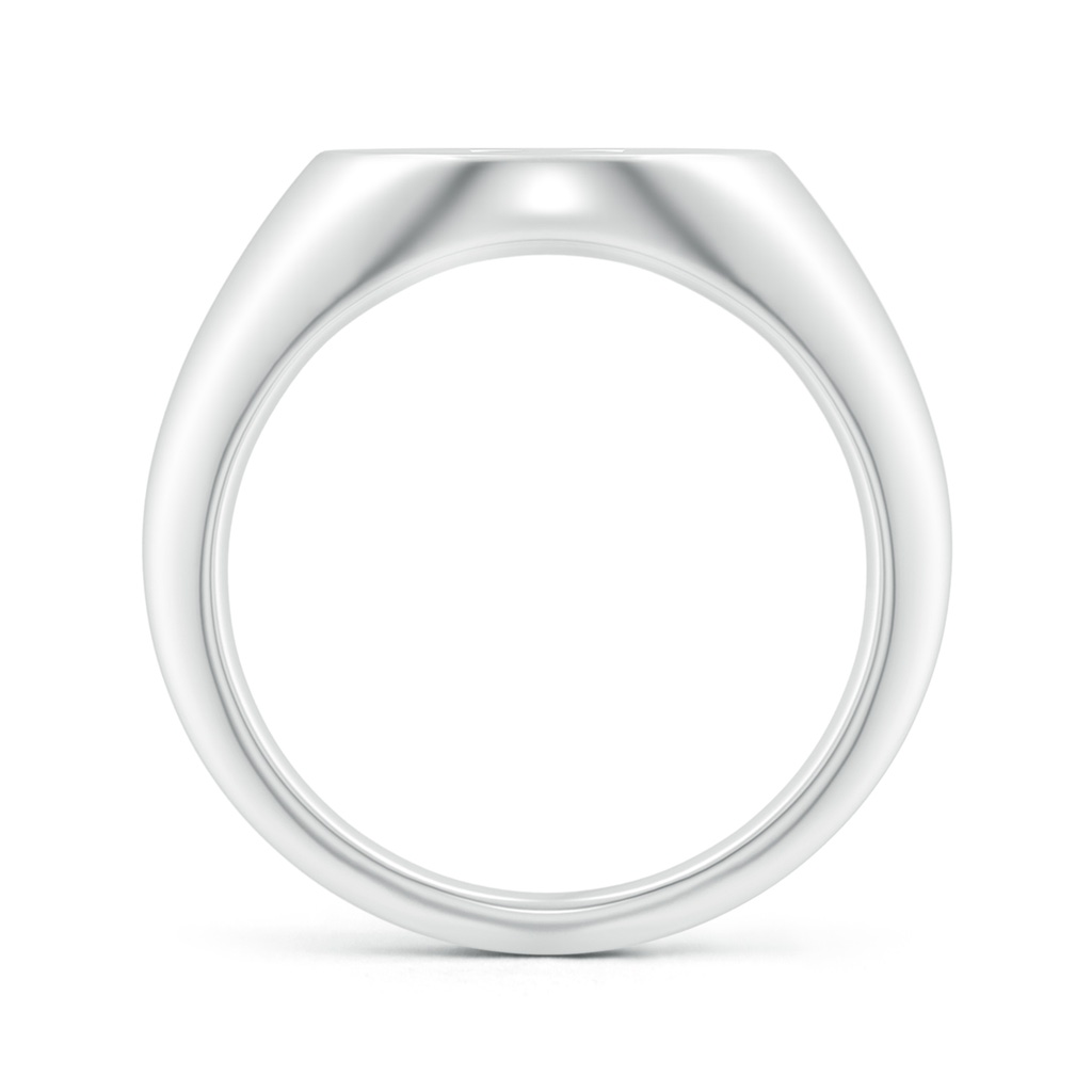 0.9mm GVS2 Diamond Gemini Zodiac Sign Signet Ring in White Gold - side_1