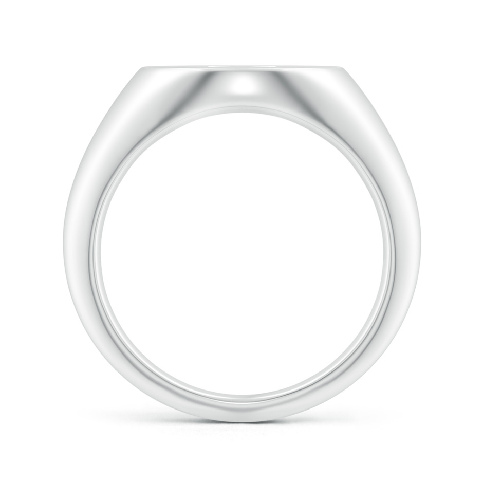 0.9mm GVS2 Diamond Gemini Zodiac Sign Signet Ring in White Gold side-1