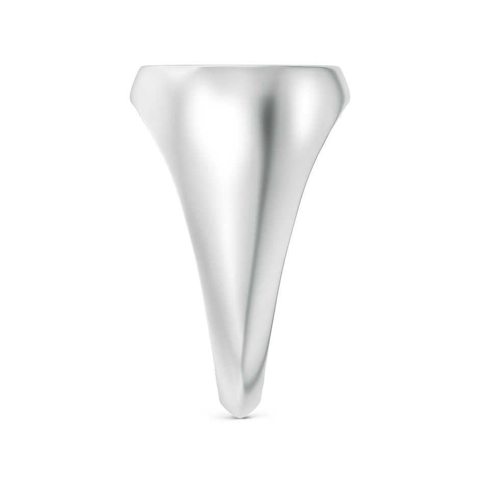 0.9mm GVS2 Diamond Gemini Zodiac Sign Signet Ring in White Gold side-2