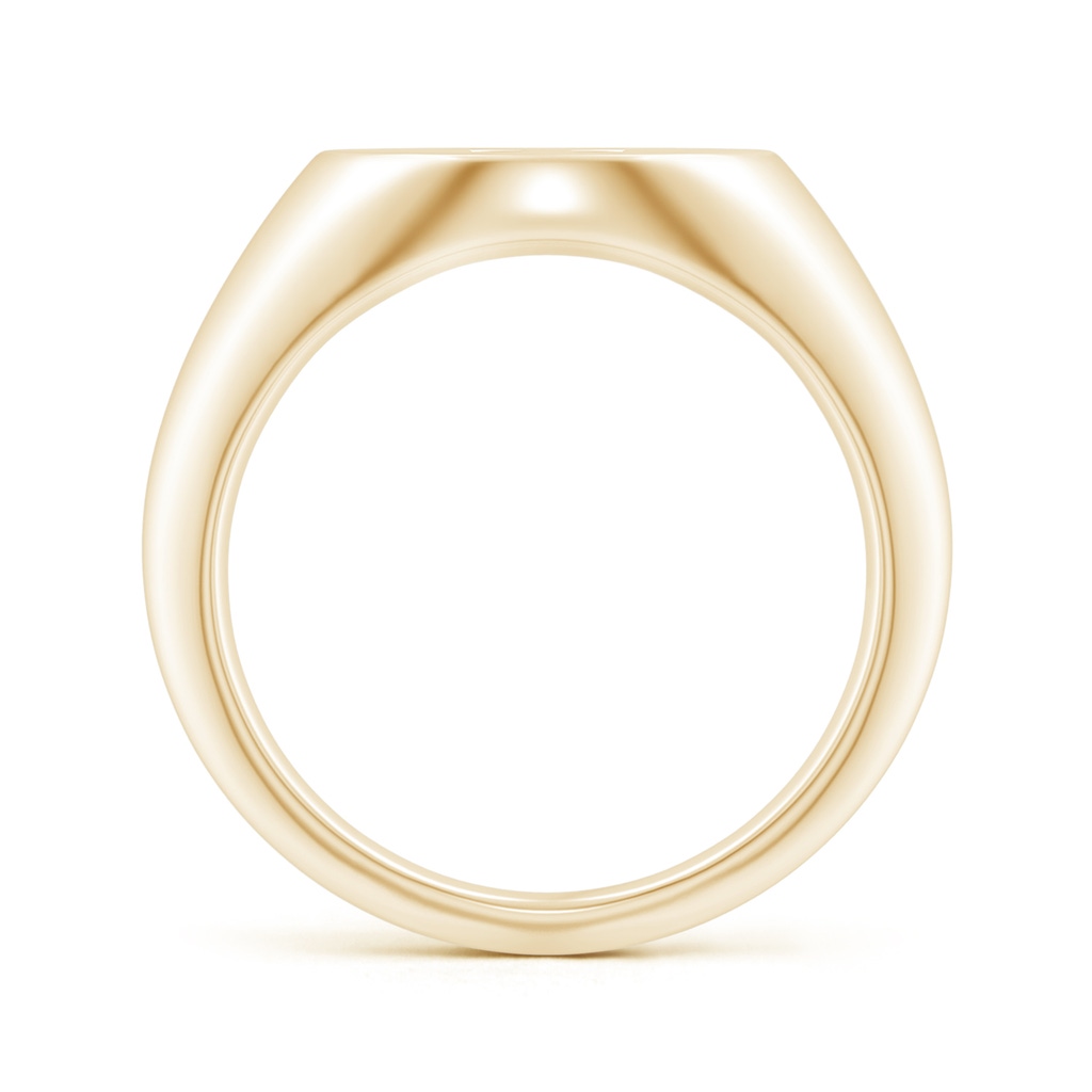 0.9mm GVS2 Diamond Gemini Zodiac Sign Signet Ring in Yellow Gold Side-1