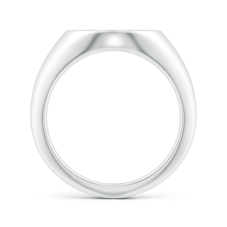 0.9mm GVS2 Diamond Pisces Zodiac Sign Signet Ring in White Gold side-1