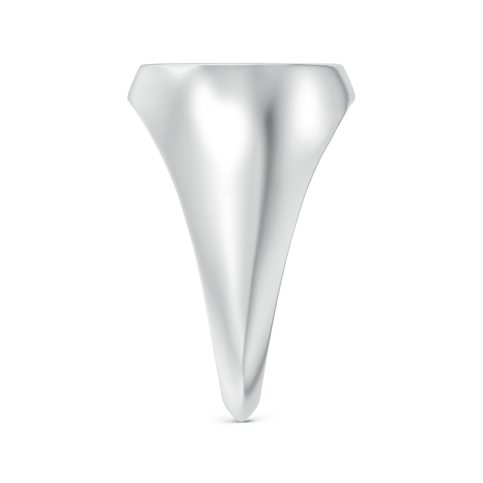 0.9mm GVS2 Diamond Pisces Zodiac Sign Signet Ring in White Gold side-2