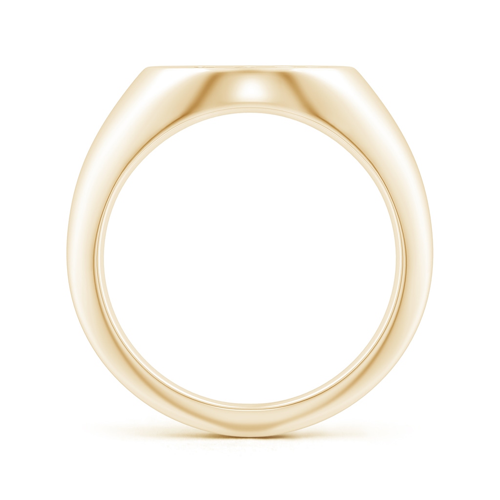 0.8mm GVS2 Diamond Virgo Zodiac Sign Signet Ring in Yellow Gold Side-1