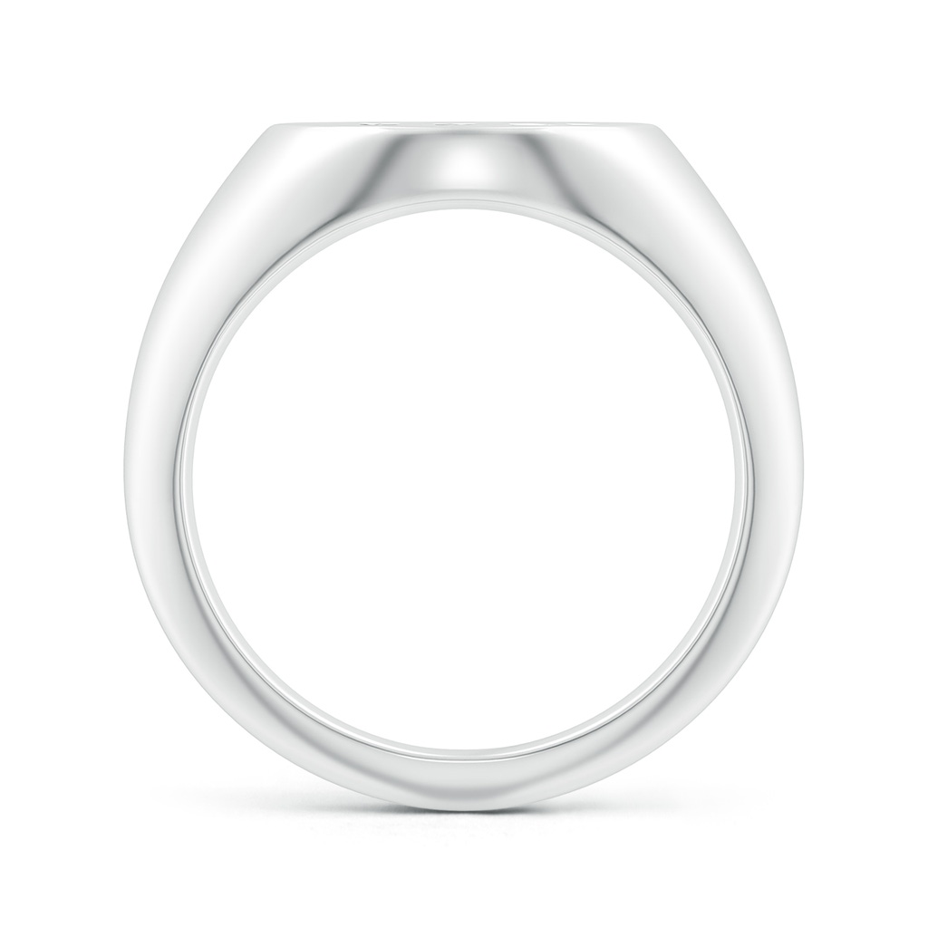 0.8mm HSI2 Diamond Virgo Zodiac Sign Signet Ring in White Gold - side_1