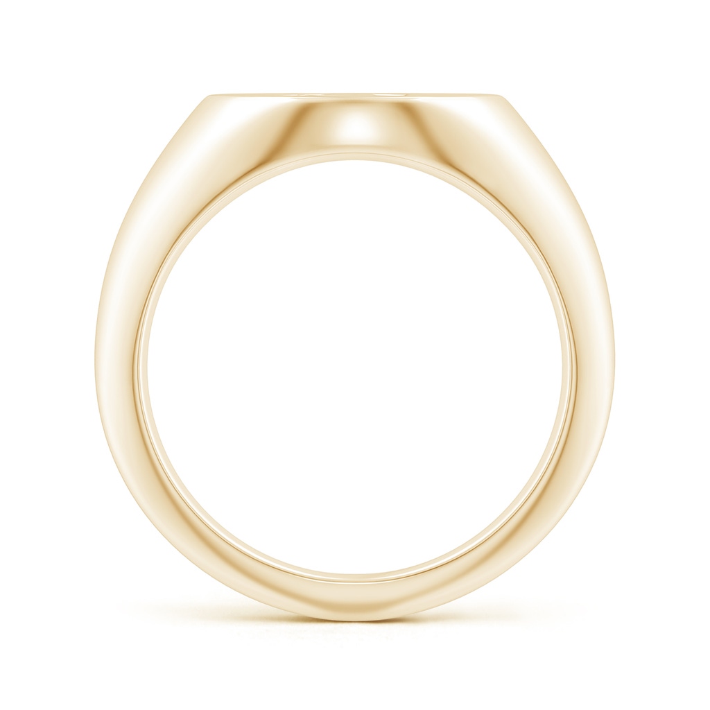 0.8mm GVS2 Diamond Leo Zodiac Sign Signet Ring in Yellow Gold Side-1