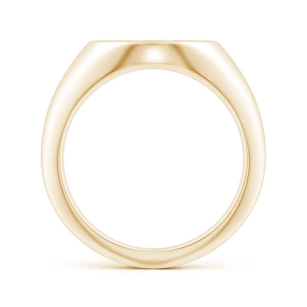 0.8mm GVS2 Diamond Leo Zodiac Sign Signet Ring in Yellow Gold - side_1