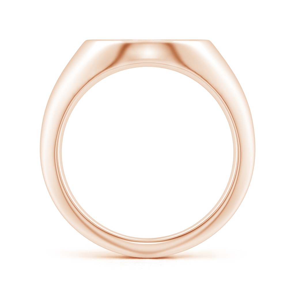 0.9mm GVS2 Diamond Capricorn Zodiac Sign Signet Ring in Rose Gold Side-1