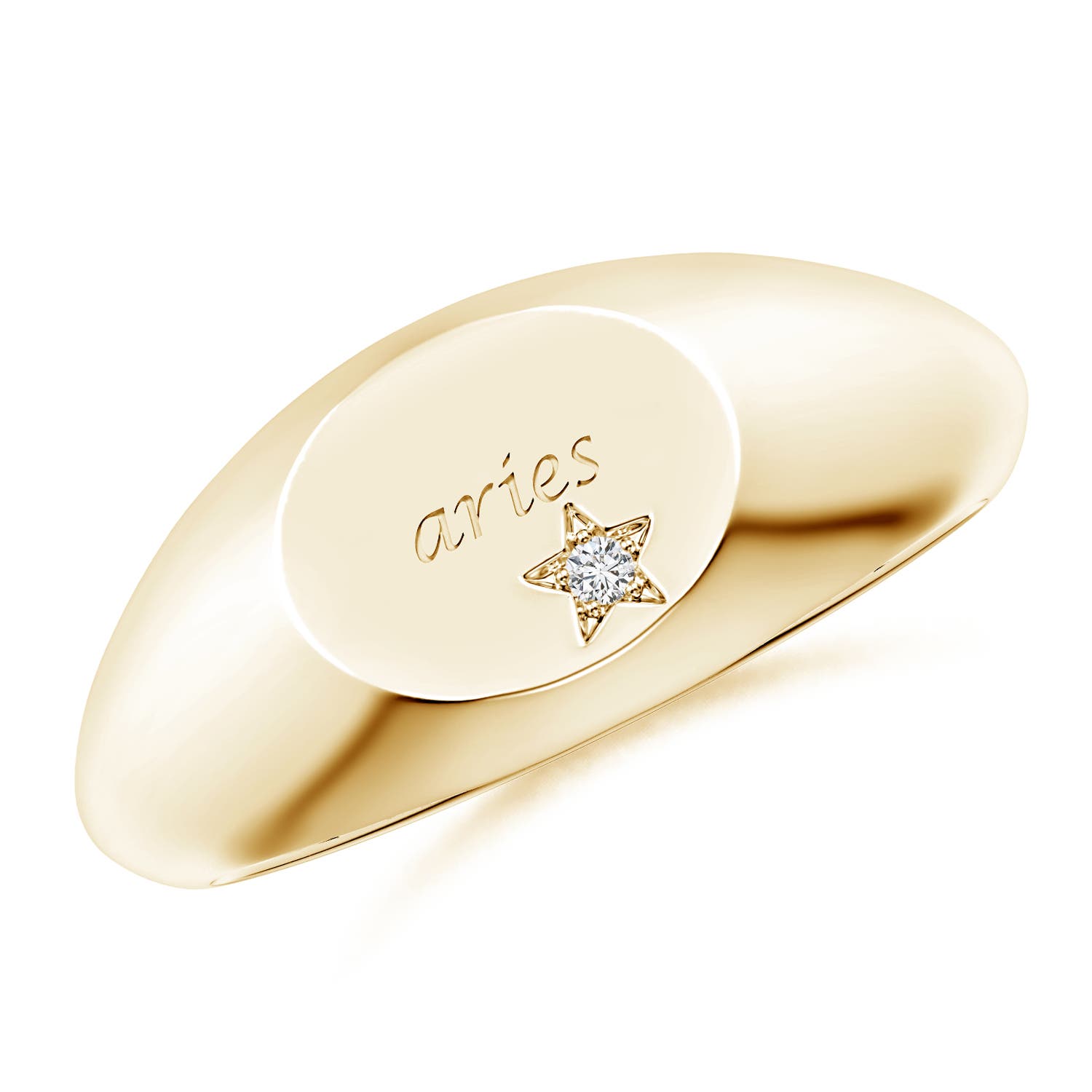 H, SI2 / 0.01 CT / 14 KT Yellow Gold