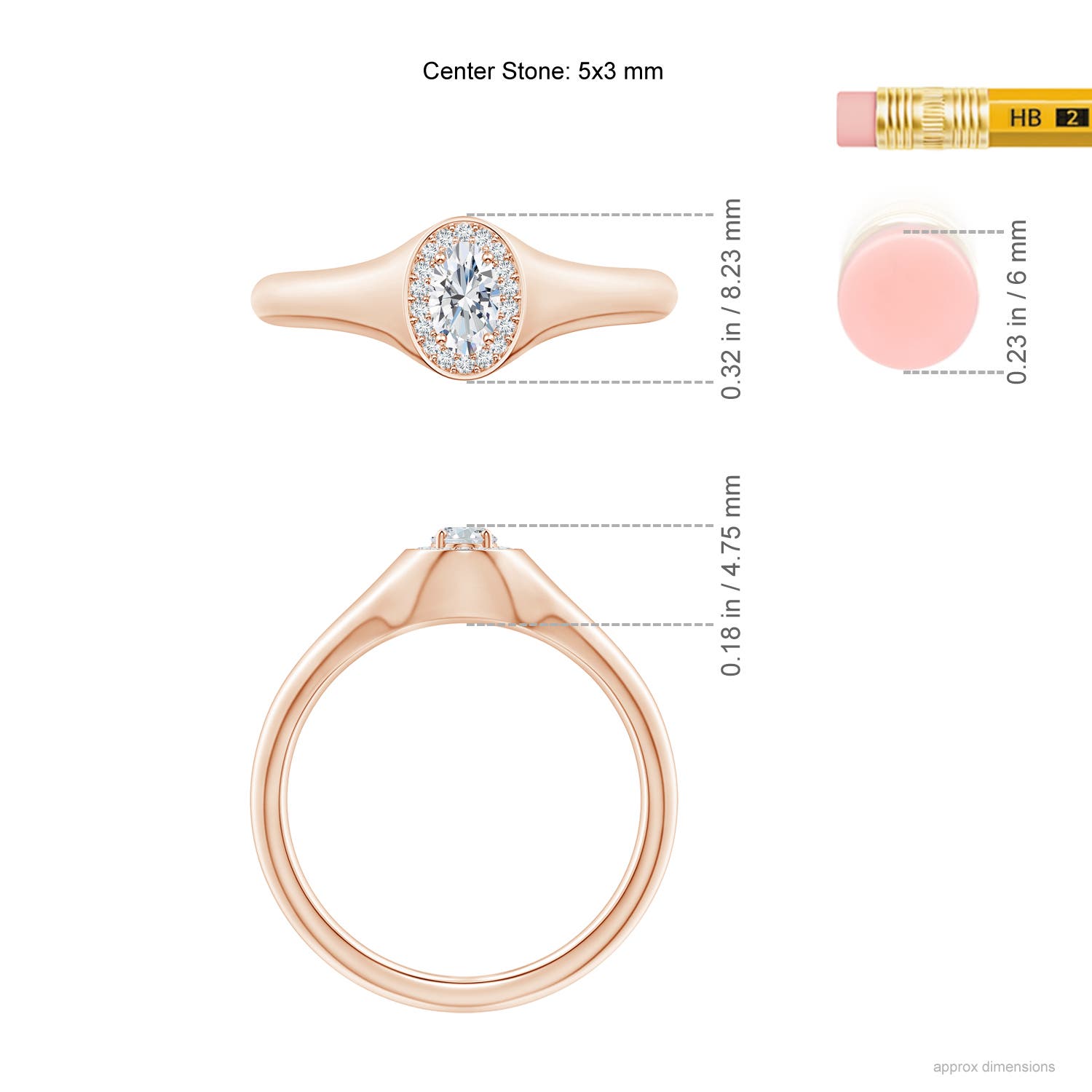 G, VS2 / 0.26 CT / 14 KT Rose Gold