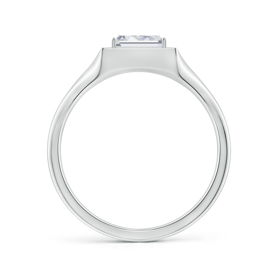 5.5x3.5mm HSI2 Baguette Diamond Halo Signet Ring in White Gold side 199
