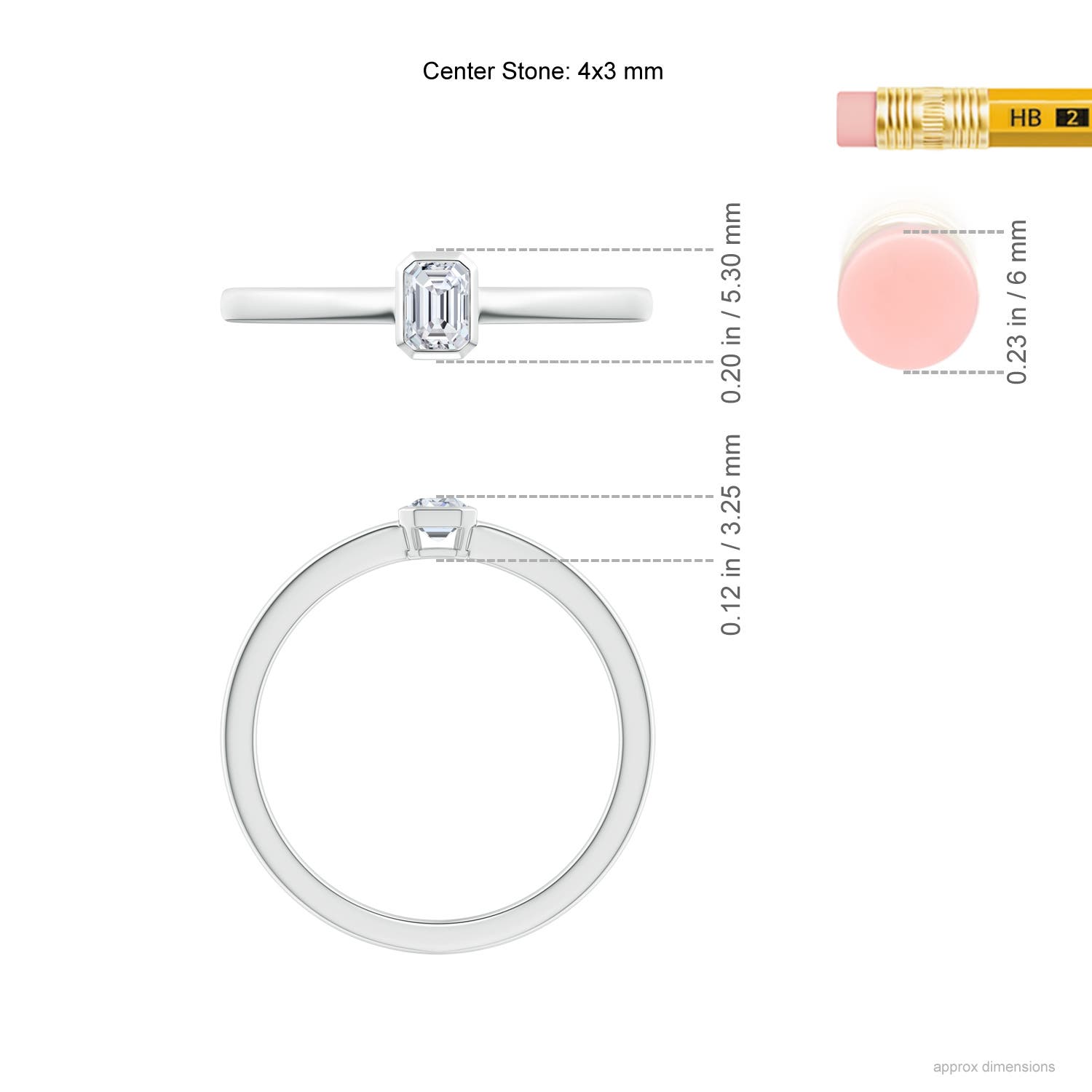 H, SI2 / 0.2 CT / 14 KT White Gold