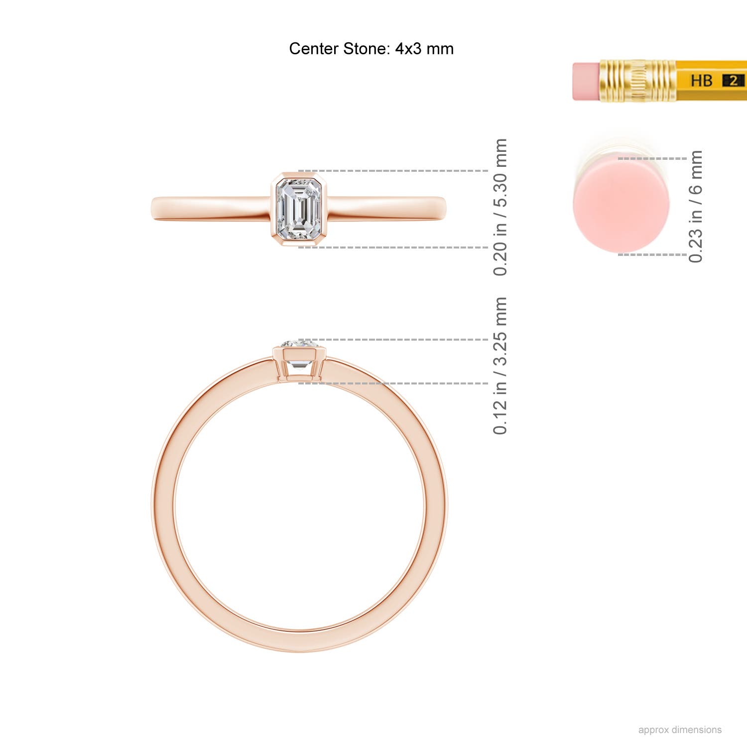 I-J, I1-I2 / 0.2 CT / 14 KT Rose Gold