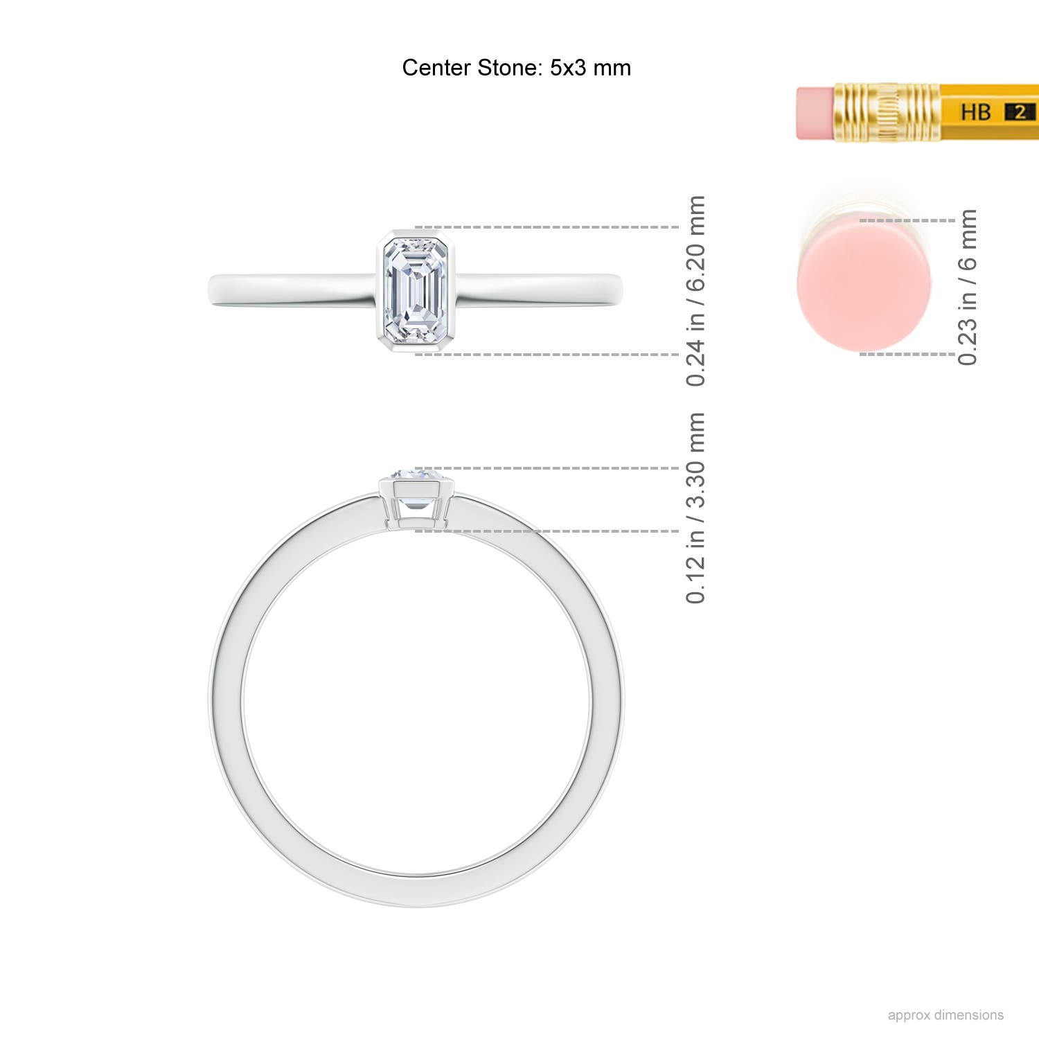 G, VS2 / 0.32 CT / 14 KT White Gold