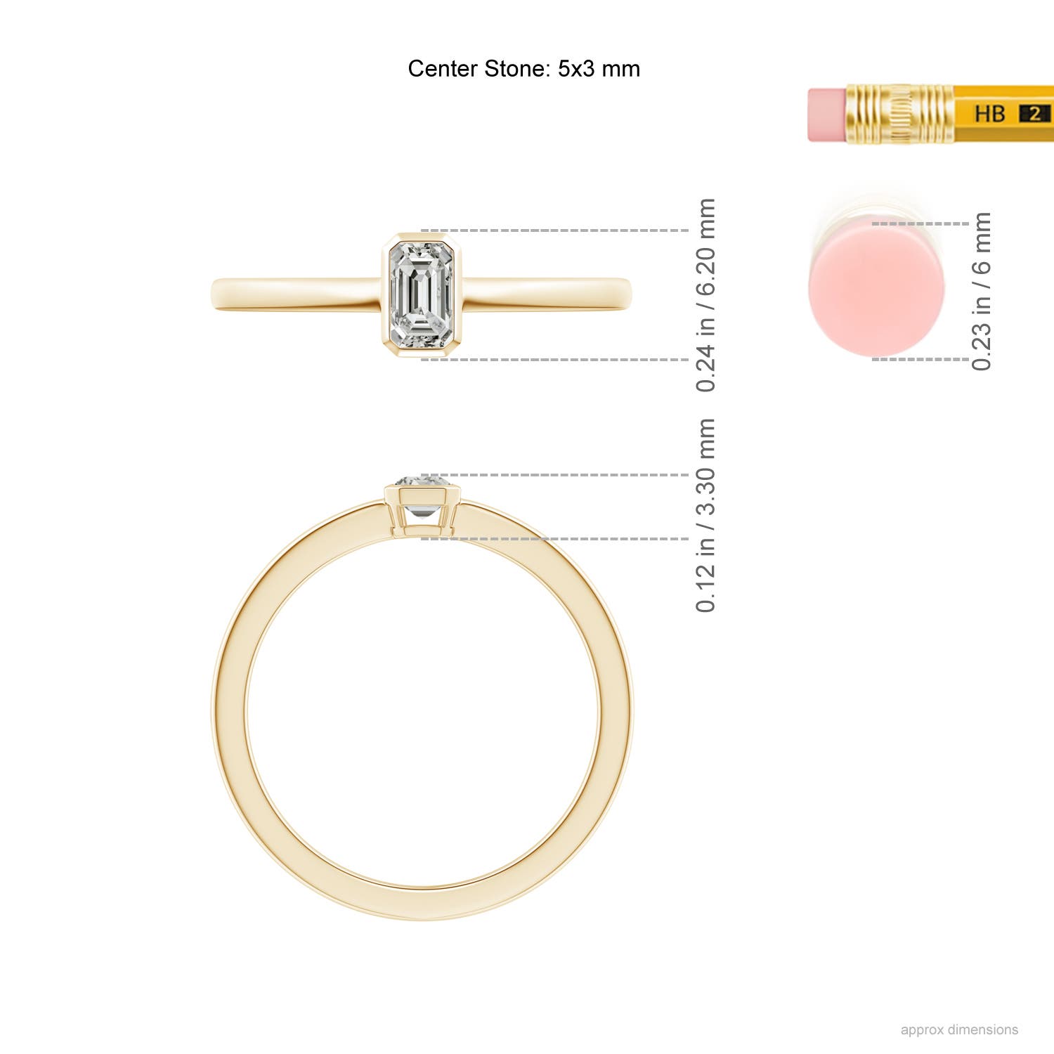 K, I3 / 0.32 CT / 14 KT Yellow Gold