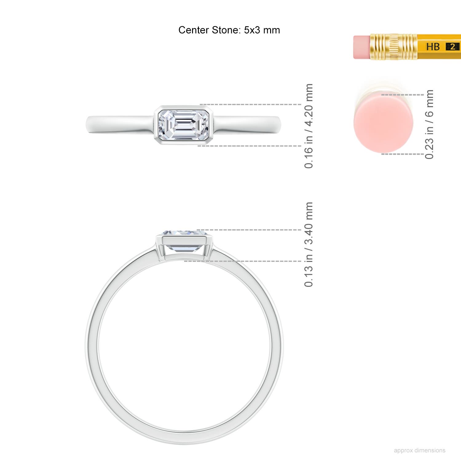 H, SI2 / 0.32 CT / 14 KT White Gold