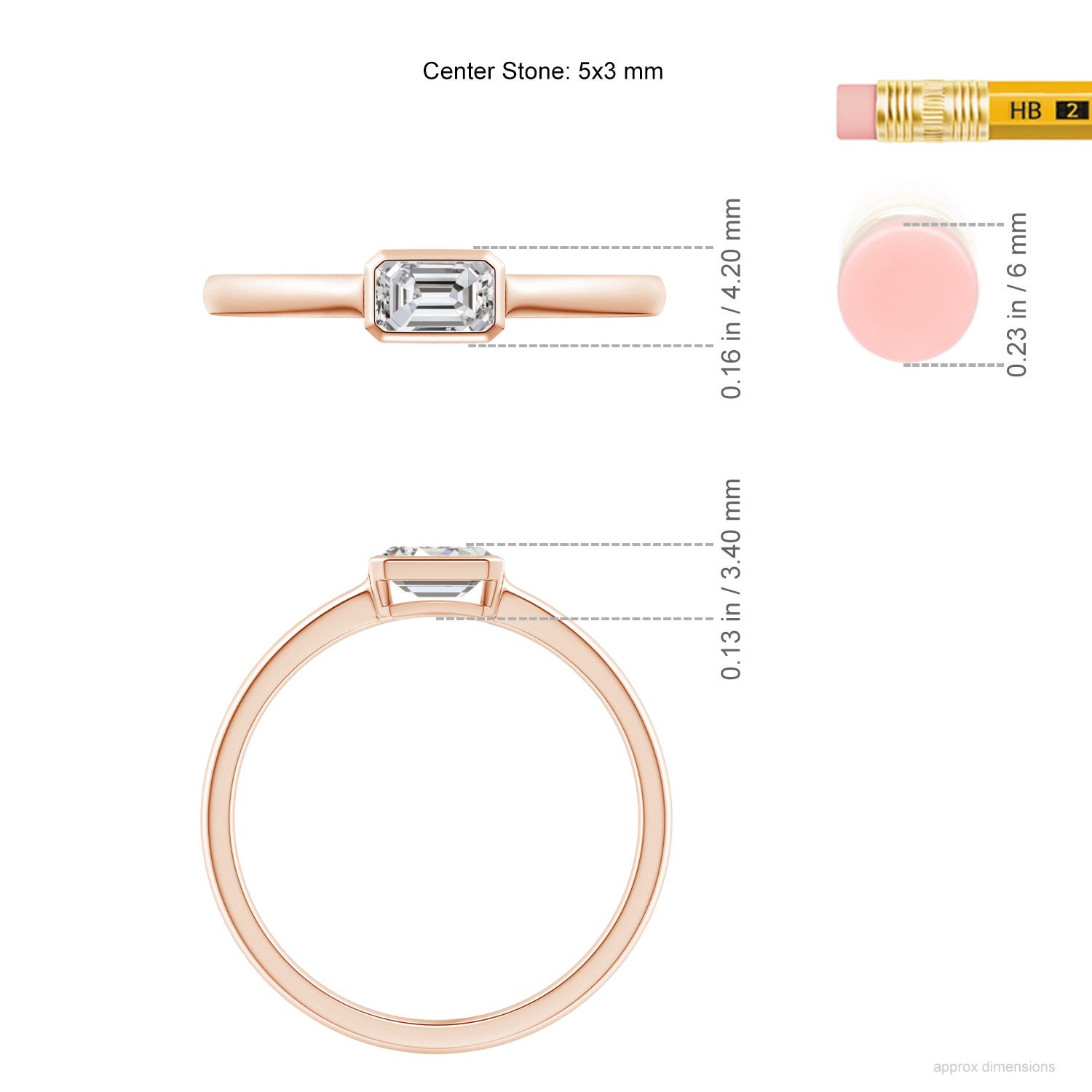 I-J, I1-I2 / 0.32 CT / 14 KT Rose Gold