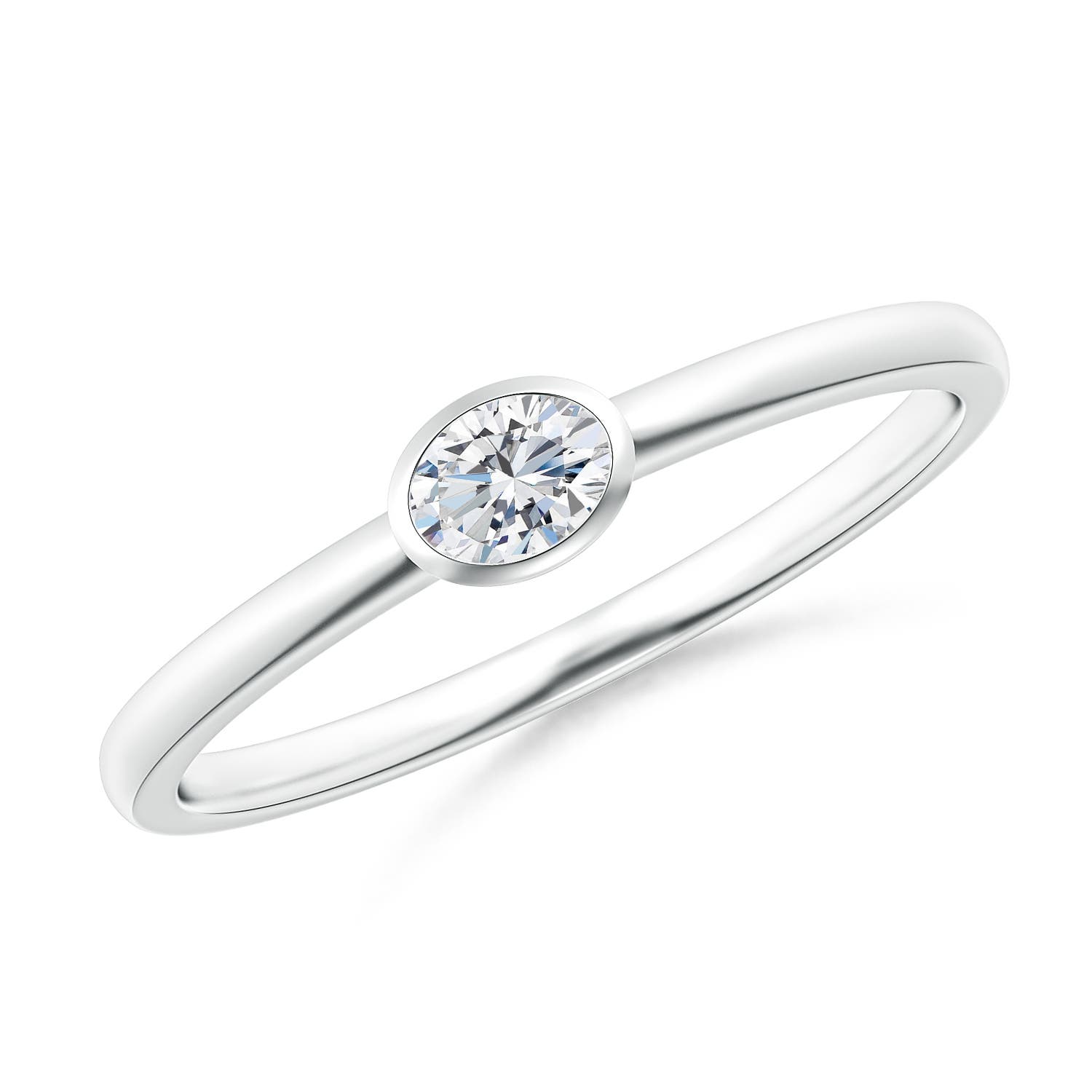 G, VS2 / 0.12 CT / 14 KT White Gold