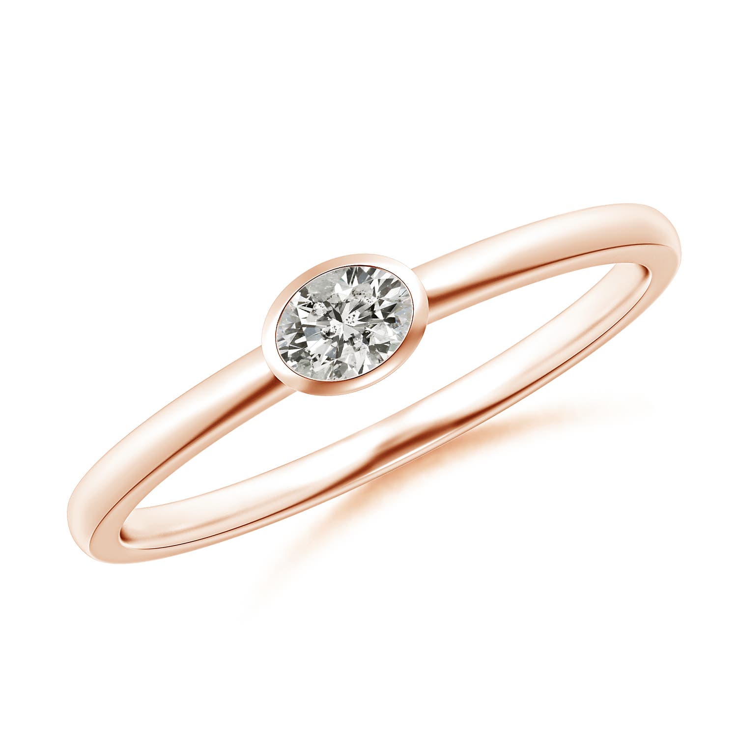 K, I3 / 0.12 CT / 14 KT Rose Gold