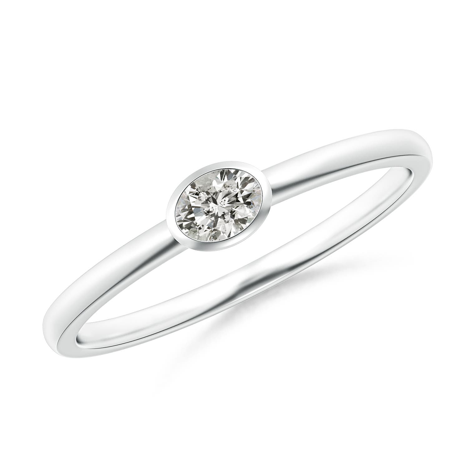 K, I3 / 0.12 CT / 14 KT White Gold