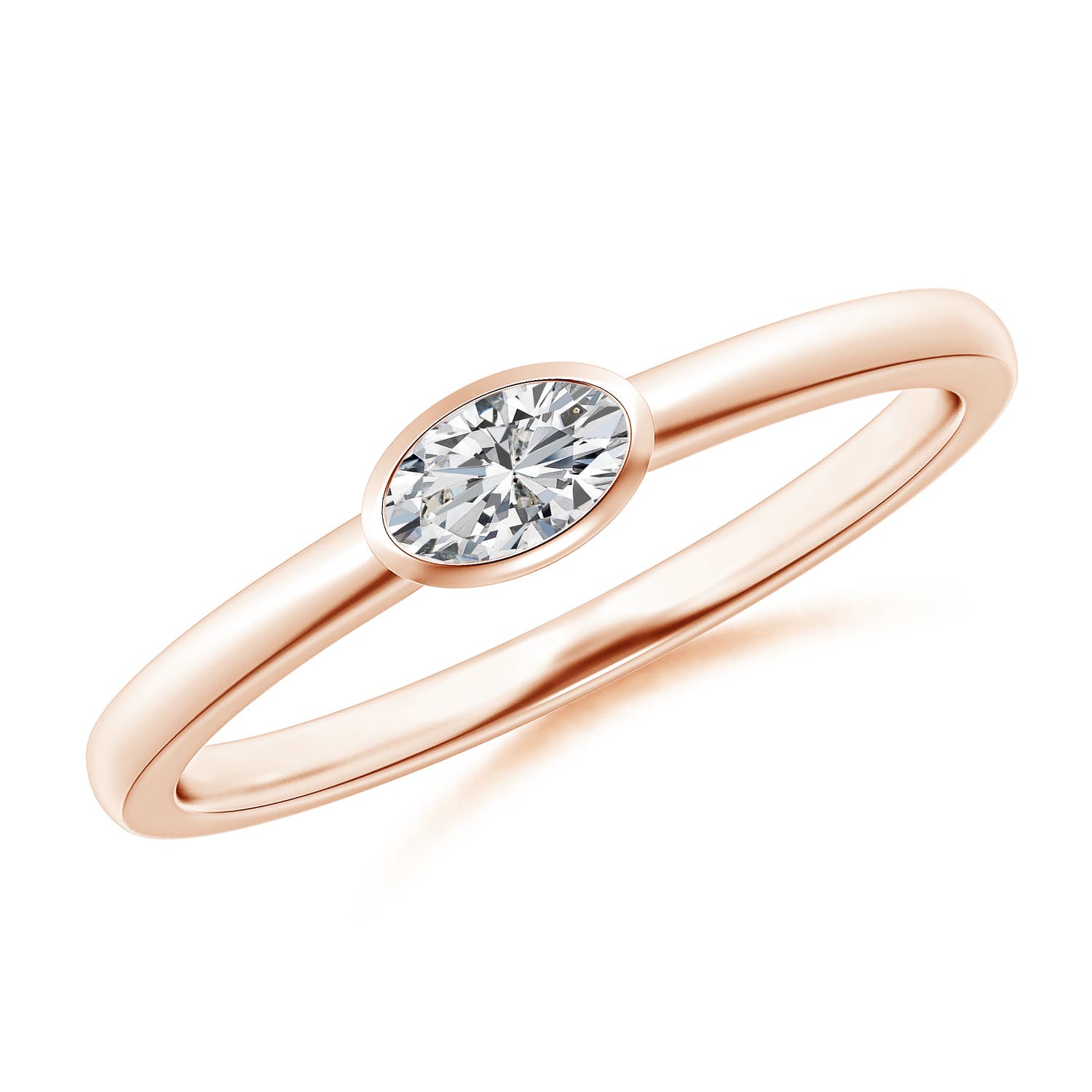 H, SI2 / 0.21 CT / 14 KT Rose Gold