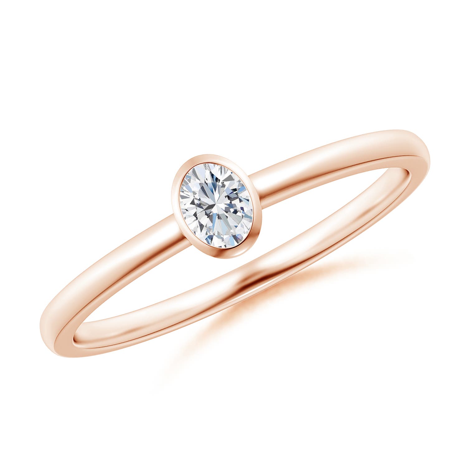 G, VS2 / 0.12 CT / 14 KT Rose Gold