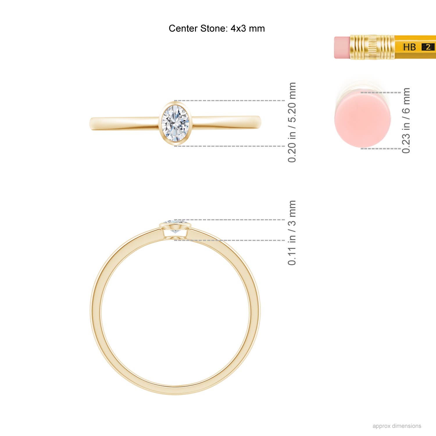 G, VS2 / 0.12 CT / 14 KT Yellow Gold