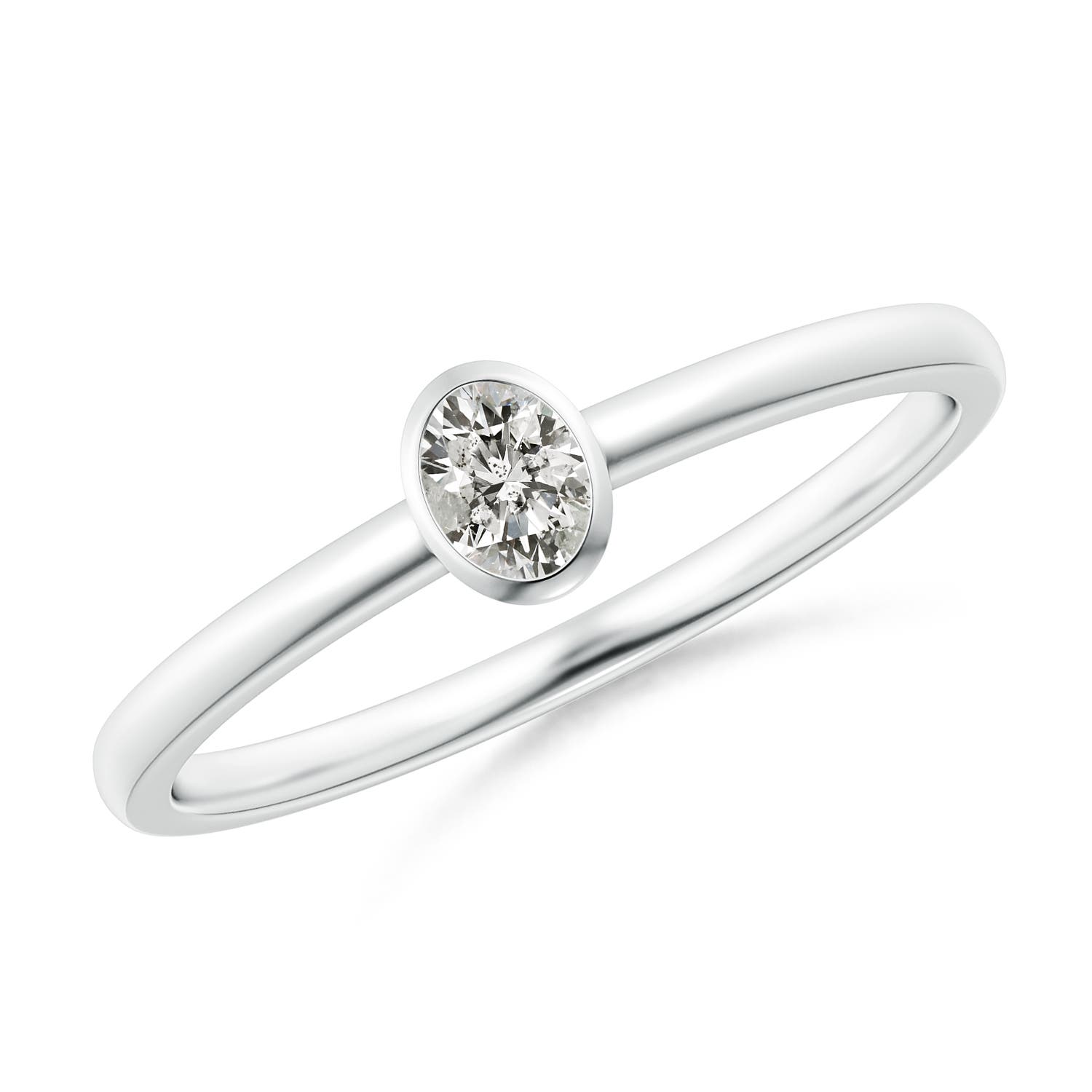 K, I3 / 0.12 CT / 14 KT White Gold