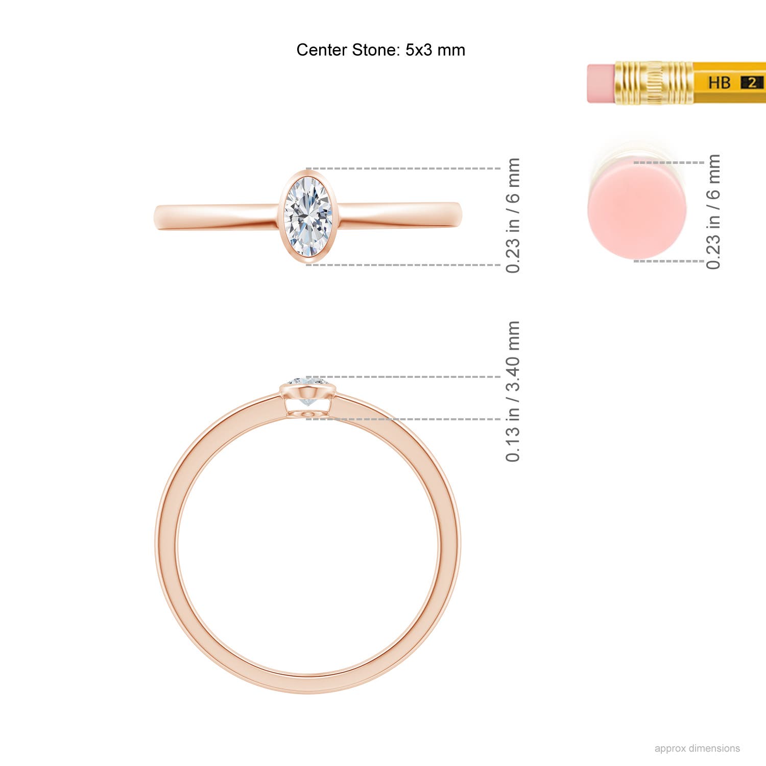 G, VS2 / 0.21 CT / 14 KT Rose Gold