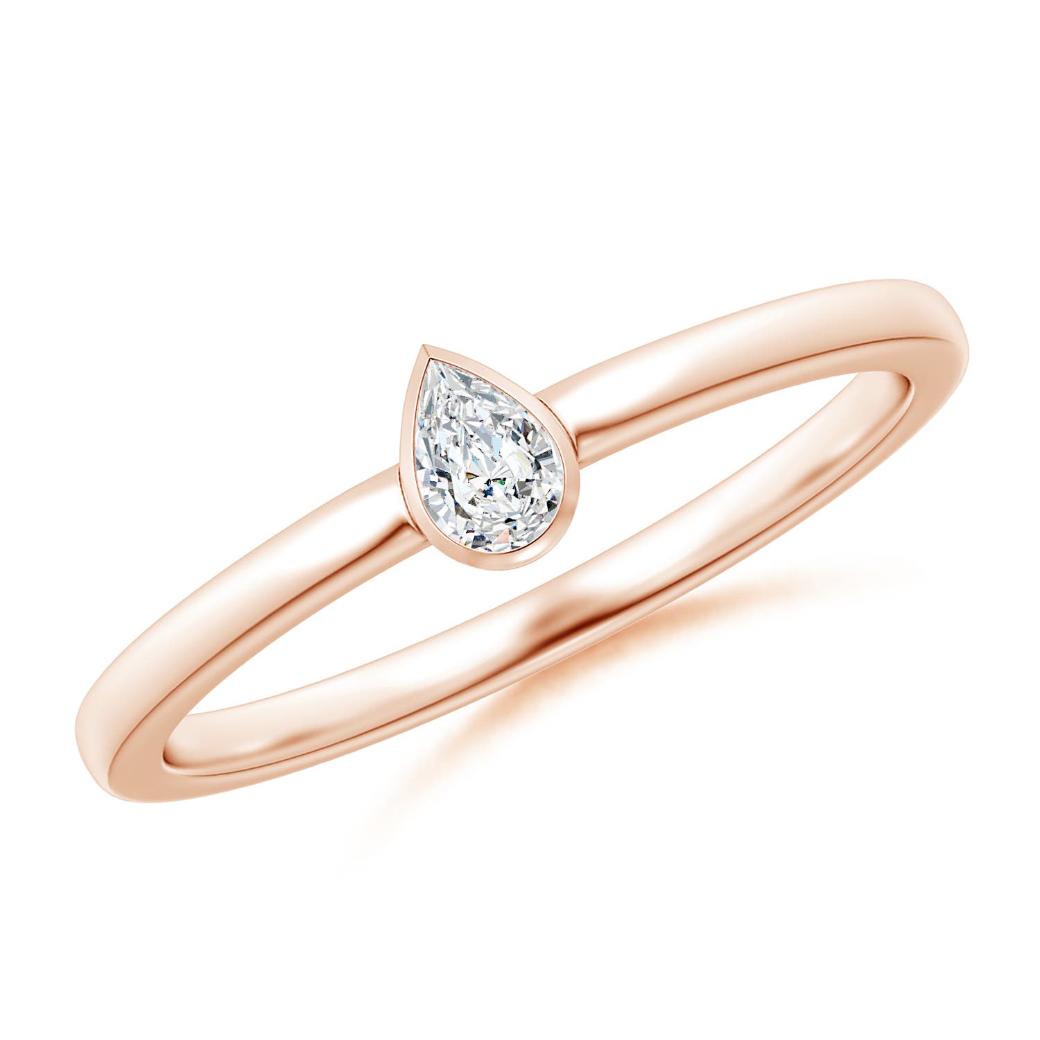 G, VS2 / 0.12 CT / 14 KT Rose Gold