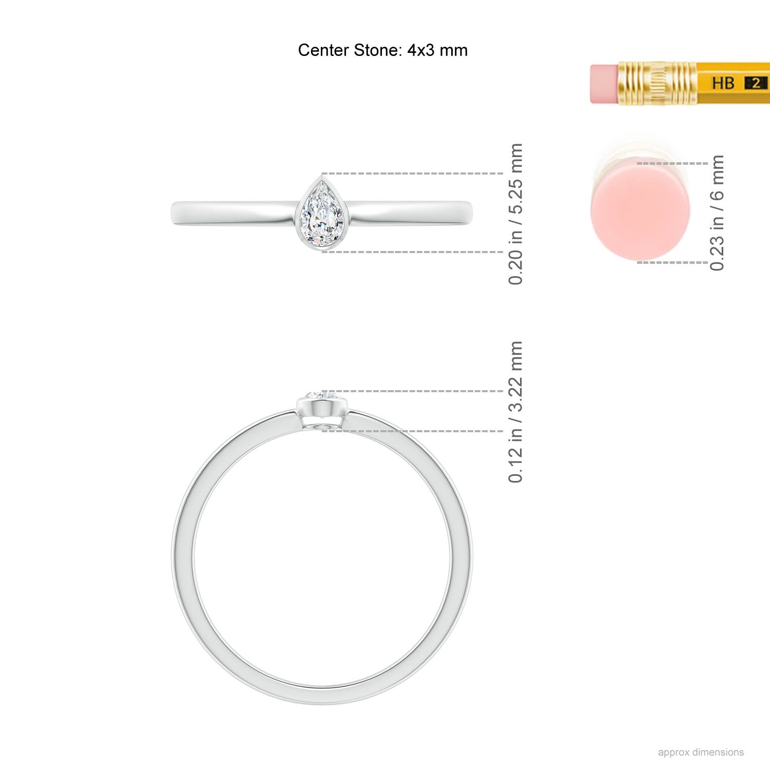 G, VS2 / 0.12 CT / 14 KT White Gold