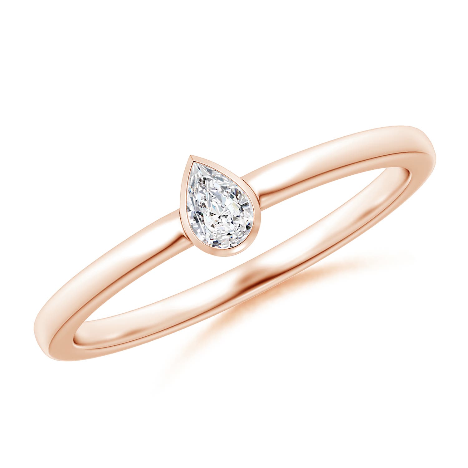 H, SI2 / 0.12 CT / 14 KT Rose Gold