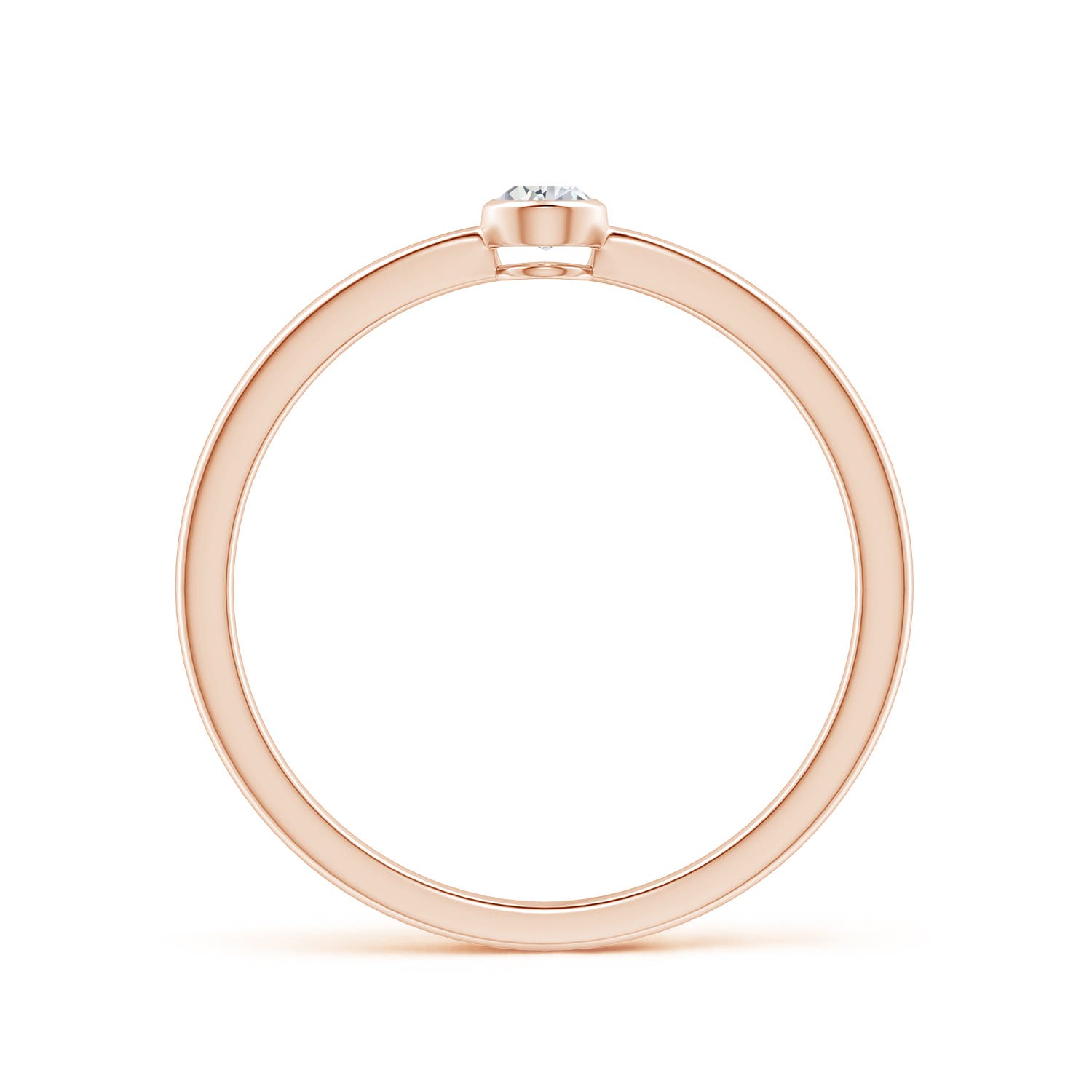 H, SI2 / 0.12 CT / 14 KT Rose Gold