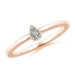 Pear Diamond Solitaire Rings