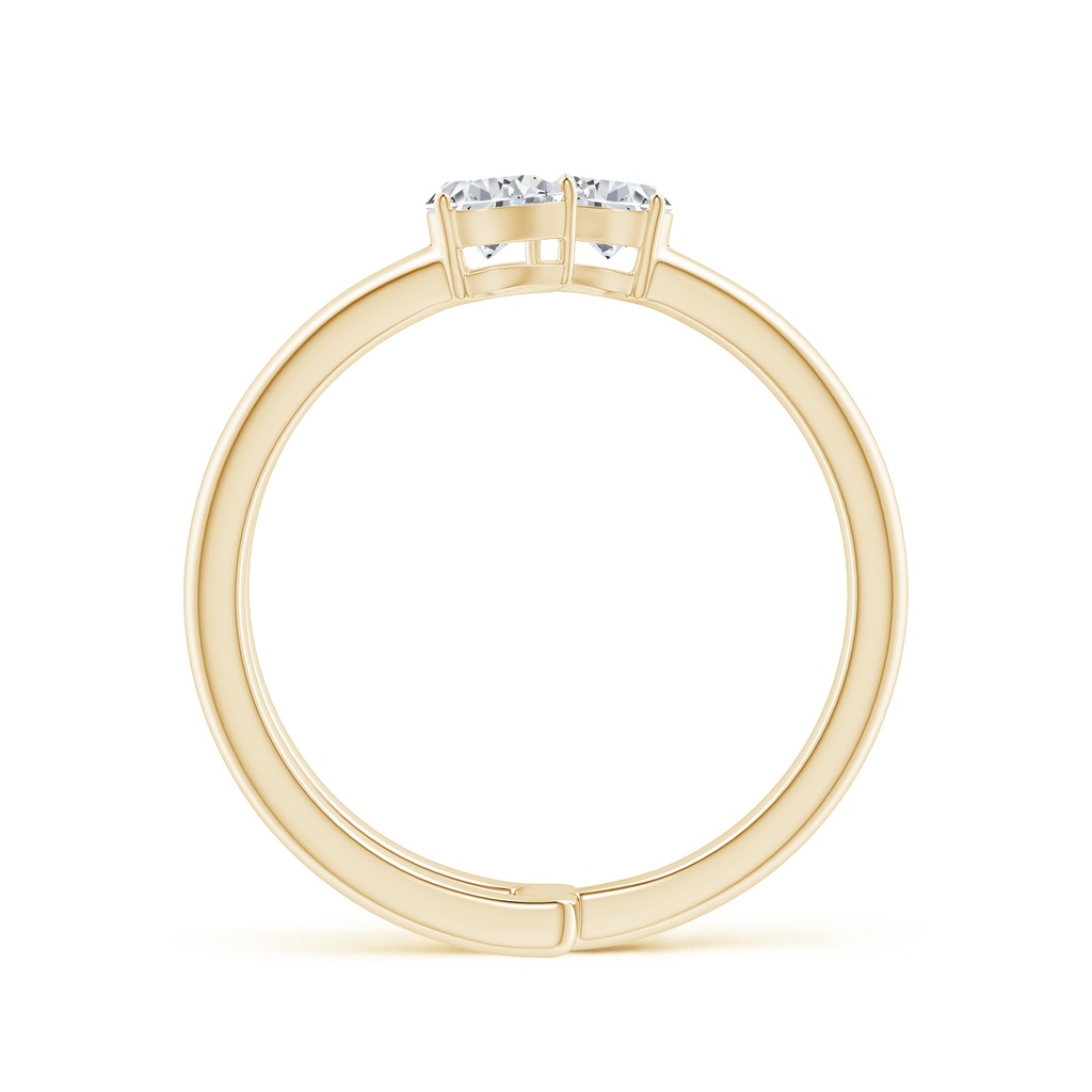 4x3mm HSI2 Pear-Shaped Diamond Three Stone Open Ring in Yellow Gold - side_1