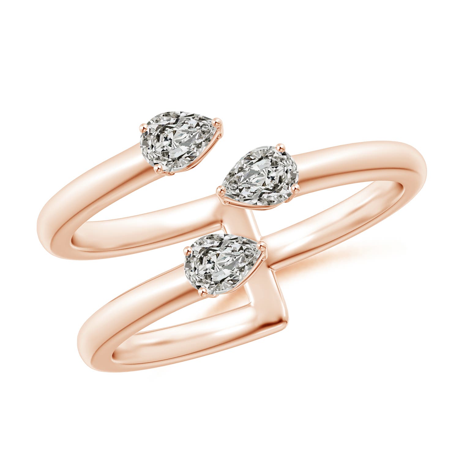 K, I3 / 0.63 CT / 14 KT Rose Gold