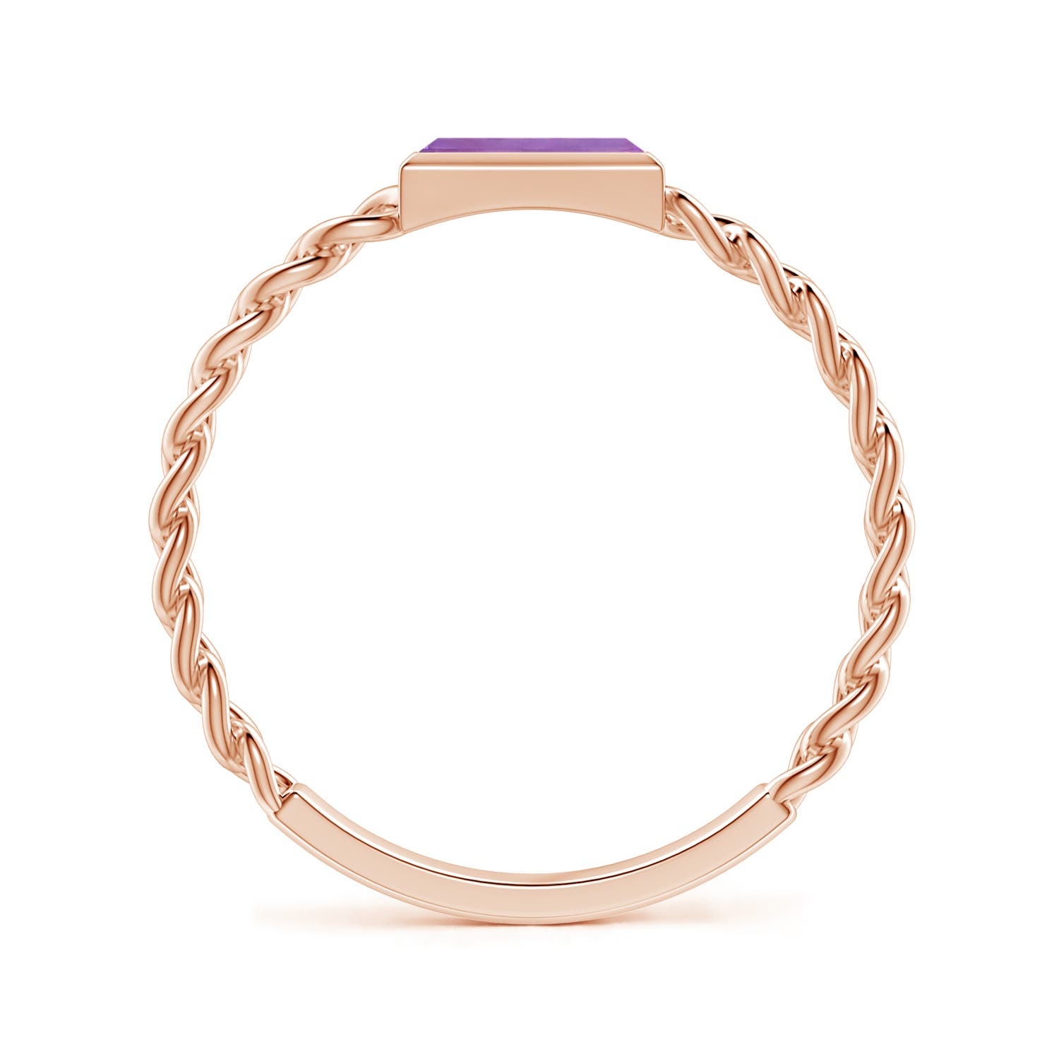 A - Amethyst / 0.18 CT / 14 KT Rose Gold